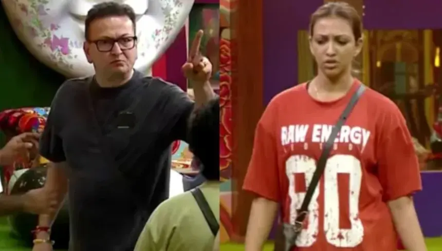 hunterfly bigg boss bangla 3 bharat tanushree episode 3 Bharat Kaul and Tanushree Roy Das during an argument in the Bigg Boss Bangla 3 Episode 3 promo