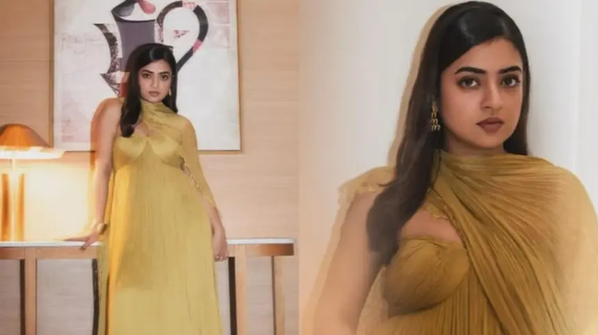 hunterfly nazriya nazim drops new pictures from suriya scene dubai event amid dress code policing row Nazriya Nazim at the Dubai promotional event for Scene