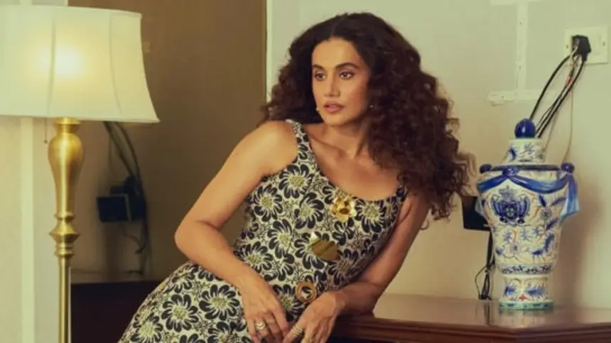 Taapsee Pannu discussing mental health and online trolling in an interview